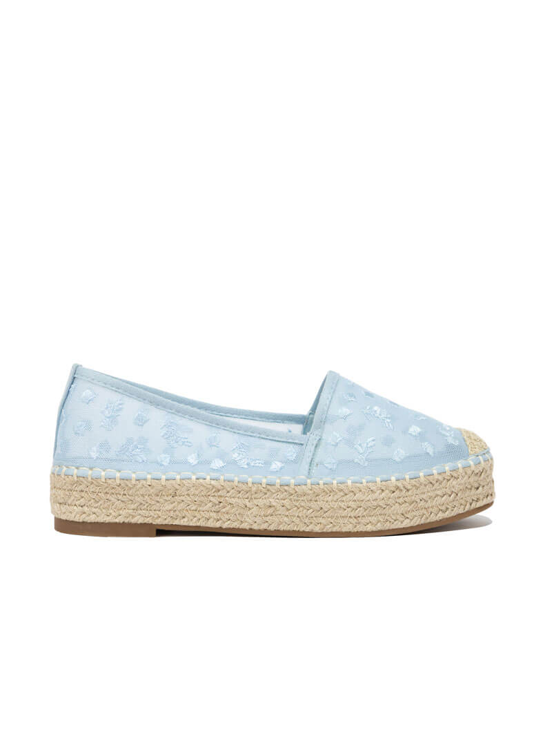 Ballerines brodées en halfa